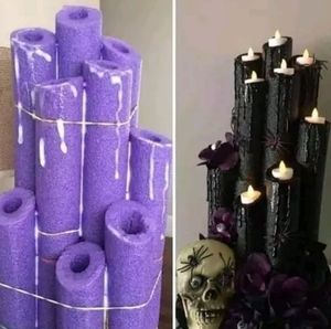 Halloween candle decorations